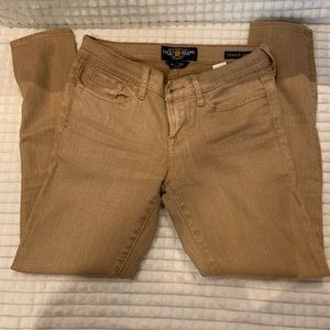 Lucky Brand Metallic Gold Jeans